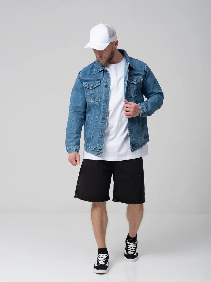 Бейсболка с сеткой летняя белая