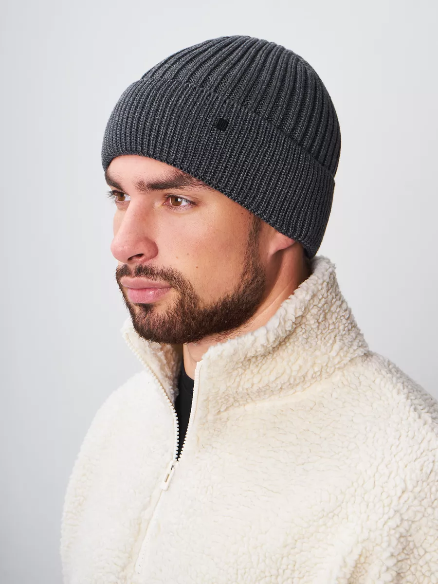 Шапка бини зимняя весенняя с флисом