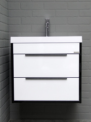 Тумба подвесная Форта (Forta) B2 Белый Домино под умывальник 