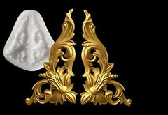 Силиконовый молд № 0013 Вензели