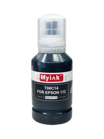 Чернила для EPSON EcoTank (112) (T06C14) L6550, 6570, 11160, 15150, 15160 (127мл, black,Pigment) MyInk