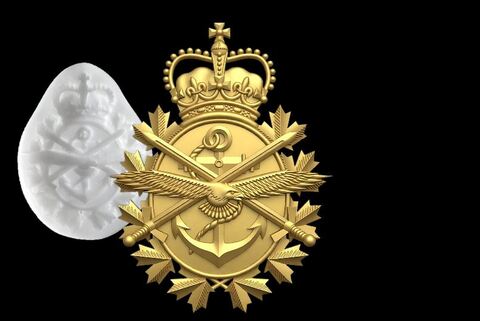 Силиконовый молд № 448 Герб Вооруженных сил