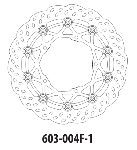 Диск тормозной передний 603-004F1