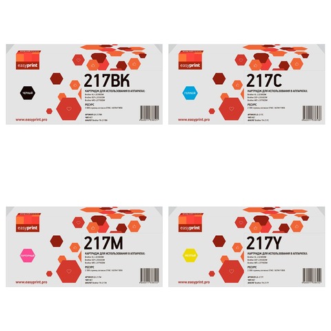 Комплект картриджей EasyPrint LB-217 для Brother HL-L3230CDW, DCP-L3550CDW, MFC-L3770CDW — 4 цвета