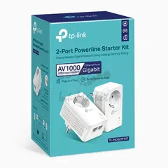 TP-Link TL-PA7027P KIT Комплект гигабитных Powerline-адаптеров AV1000 со встроенной розеткой — фото 2