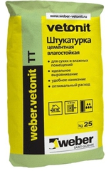 Штукатурка влагостойкая Вебер Ветонит ТТ (25кг) Россия