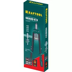 KRAFTOOL GRAND-48, 2.4 - 4.8 мм, 410 мм, усиленный двуручный заклёпочник (31175)