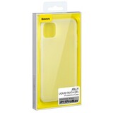 Силиконовый чехол Baseus Jelly Liquid Silica Gel (WIAPIPH65S-GD02) для iPhone 11 Pro Max (Матовый белый)