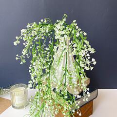 Искусственная зелень  - Гипсофила свисающая, бело-зеленая, 78 см.
