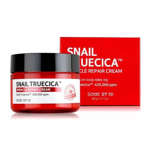 Восстанавливающий крем с муцином чёрной улитки Some By Mi Snail Truecica Miracle Repair Cream,60гр