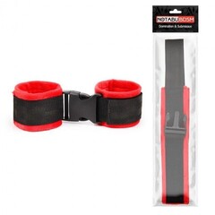 Наручники NoTabu чёрный/красный
