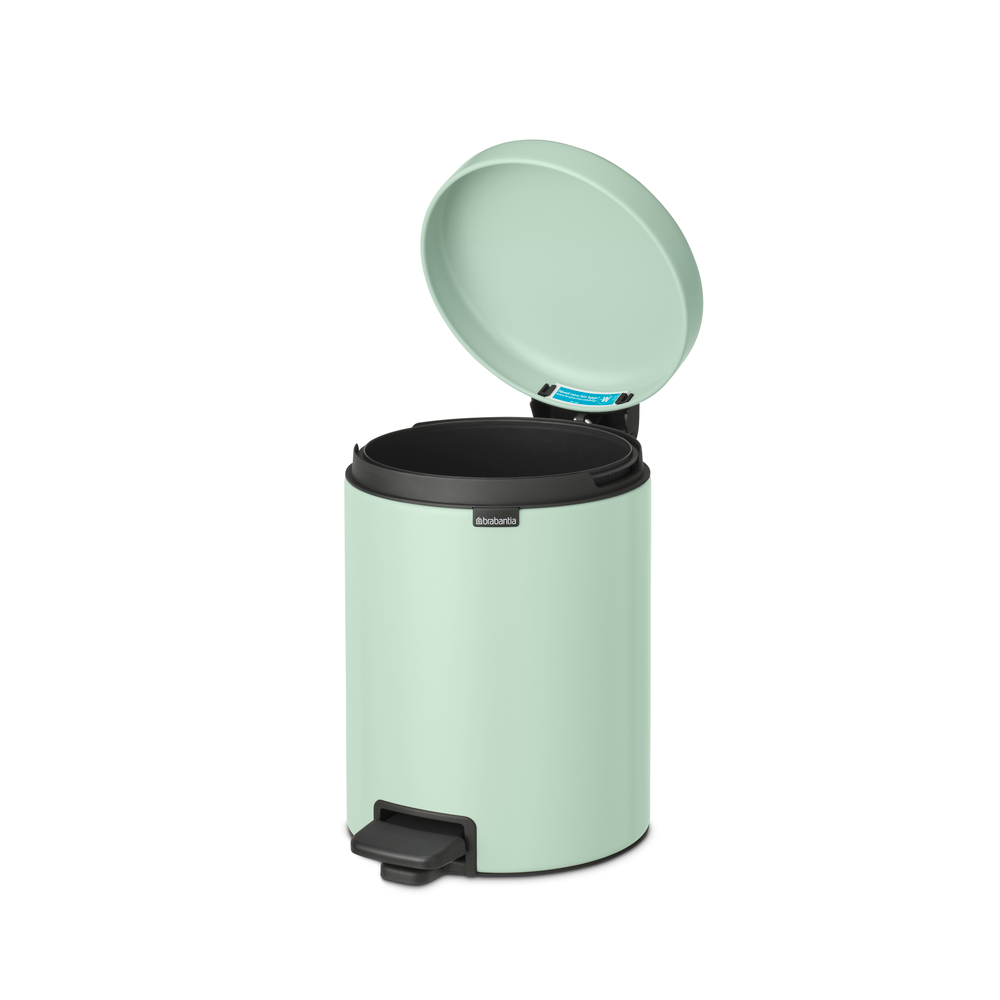 Мусорный бак newIcon с педалью (5 л), Мятно-голубой, арт. 233883 - фото 3