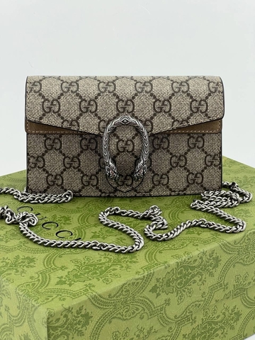 Сумка Gucci Dionysus GG Super Mini бежевый