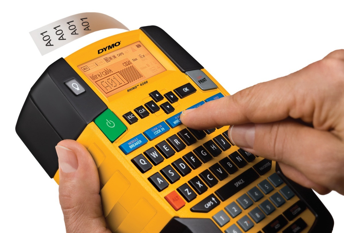 Ручной принтер для маркировки кабеля DYMO Rhino 4200 - купить по низкой цене в Инк-Маркет.ру с доставкой