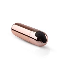 Золотистая вибропуля Rosy Gold Bullet Vibrator - 7,5 см. - 