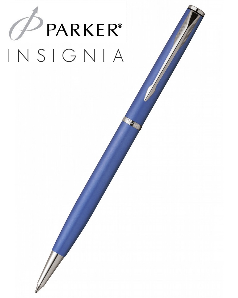 Ручка шариковая Parker Insignia K148, Satin Lite Blue CT (S0704480) -  купить по выгодной цене | 