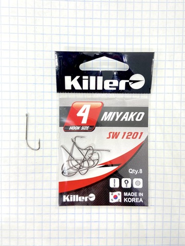 Крючок KILLER MIYAKO № 4 продажа от 10 шт.