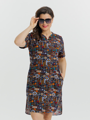 4630 Туника на пуговицах