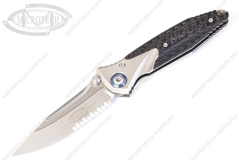 Нож Microtech Socom Bravo 260-8CFTI Single Partially Serrated Blue Collar