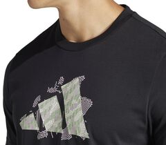 Теннисная футболка Adidas Tennis Logo Slam Graphic T-Shirt - black