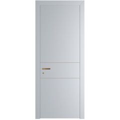 Межкомнатная дверь 45PWB лайт грей с латунным молдингом