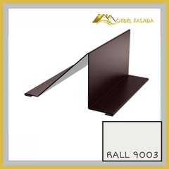 Планка снегозадержателя 20*95*90*30мм 0.45мм RALL 9003- Белый 2м