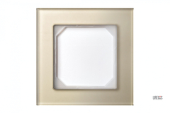 Рамка Одноместная Стекло Шампань (Универсальный Монтаж) LIREGUS EPSILON
