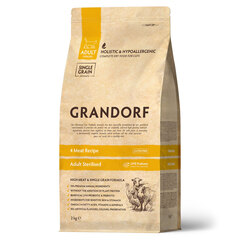 Сухой корм Grandorf Probiotics 4Meat & Brown Rice Adult Sterilised от 1 года