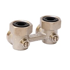 Узел нижнего подключения радиатора шарового типа угловой ВР 20-G 3/4 под евроконус MVI TR.425.0505