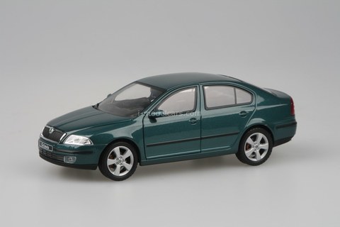 Skoda Octavia 2004 metal green Island Abrex 1:43