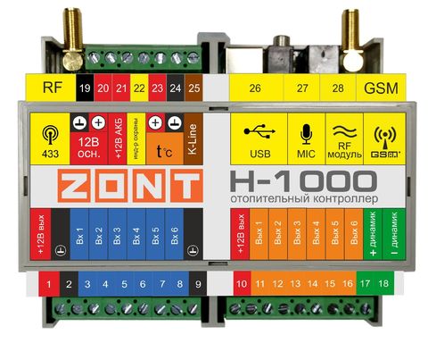 Универсальный контроллер  ZONT H-1000