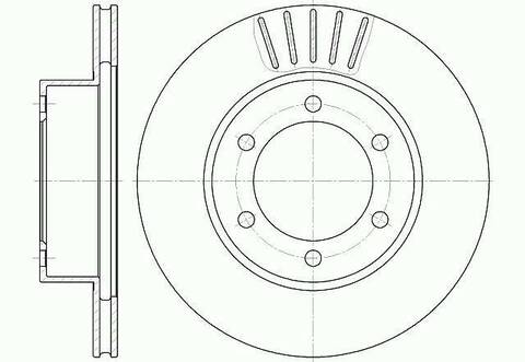 Диск тормозной вентилируемый G-brake  GR-02339