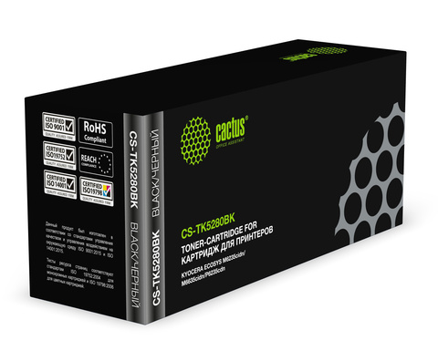 Картридж лазерный Cactus CS-TK5280BK TK-5280BK черный (13000стр.) для Kyocera Ecosys P6235cdn, M6235cidn, M6635cidn