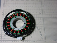 Статор генератор Yamaha XVS 400 650 Drag star