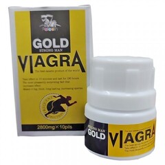 Возбуждающее средство для мужчин Viagra Gold Strong Man, 10 табл.