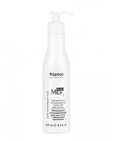 Питательный восстанавливающий крем для волос с молочными протеинами, 250 мл