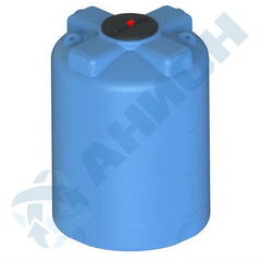 Бак цилиндрический вертикальный 2000 л с дыхательным клапаном Анион цилиндрический с дыхательным клапаном 2000 л. вертикальный (1290x1290x1785см;синий) - арт.559392