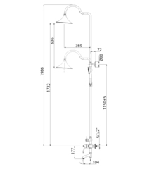 Смеситель Lemark Greek LM5562GG для ванны и душа