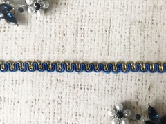 Тесьма текстиль с люрексом, ш. 0,8 см.