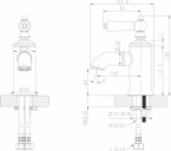 СМЕСИТЕЛЬ BRAVAT НА РАКОВИНУ ART F175109U