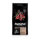 Сухой корм для взрослых кошек AlphaPet с чувствительным пищеварением с ягненком 3 кг.