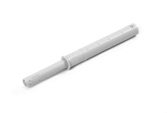 AMF15/GR (Упор-защелка фасадов с толкателем push-to-open) серый с Магнитом