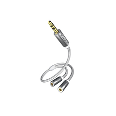 Inakustik Premium Y-adapter, 3.5 Phone &lt;&gt; 2 Phone(F), 00410212