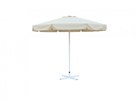 Зонт Митек 2.5х2.5 м с воланом (алюминевый каркас с подставкой, стойка 40мм, 8 спиц 20х10мм, тент OXF 300D) порошковая краска