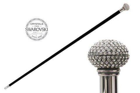 Трость мужская Pasotti Swarovski® Crystals Walking Stick, Италия.