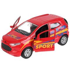 Машина металл ford ecosport спорт 12см, открыв. двери, инерц.   технопарк