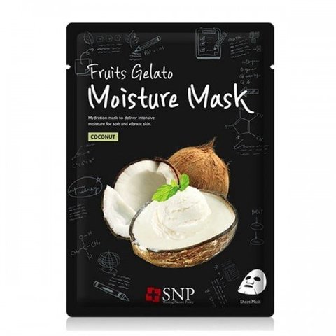 Тканевая маска для лица. Fruits gelato Moisturizing mask Coconut 25мл
