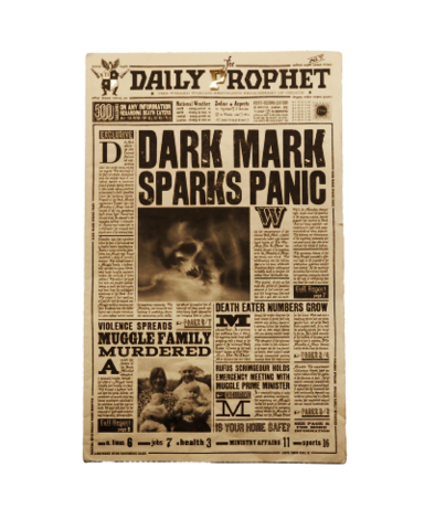Harry Potter/Daily prophet Dark Mark Sparks Panic