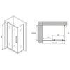 Abber Schwarzer Diamant AG30160H-S85 Душевой уголок, 160x85x195, цвет: хром