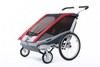 Картинка коляска Thule Chariot Cougar 2 красная  - 4